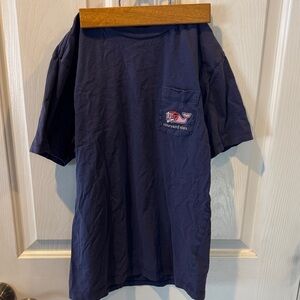 Vineyard Vines Classic Blue Lacrosse Tee